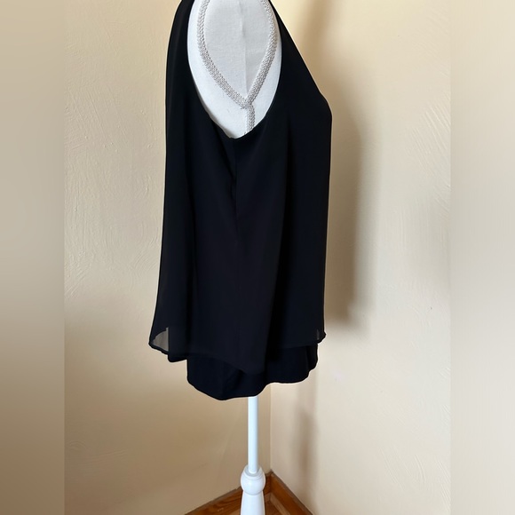 Chico’s EASYWEAR - Black Semi Sheer Sleeveless Blouse/Tank  
Size 2 - Picture 2 of 10